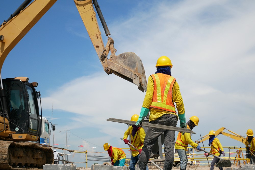 Construction site representing local job opportunities